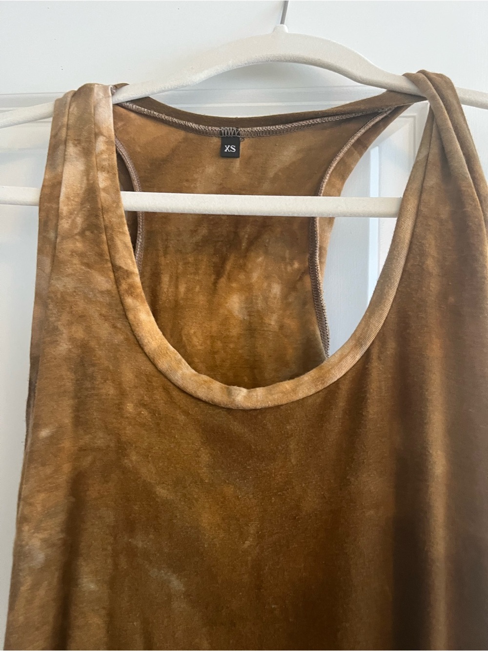 Sinew Moon brown tan mini dress tunic tank top XS - Picture 3 of 3